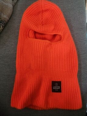 Reigning Champ Orange Knit Balaclava Hood